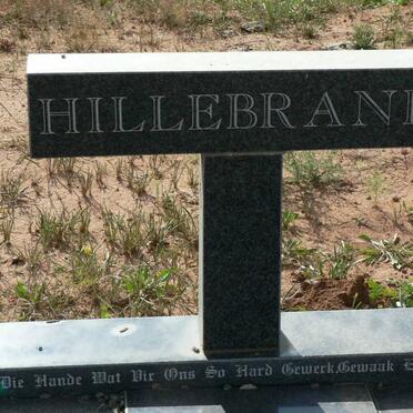 HILLEBRAND Melville 1937- &amp; Aletta Jacoba 1940-1996