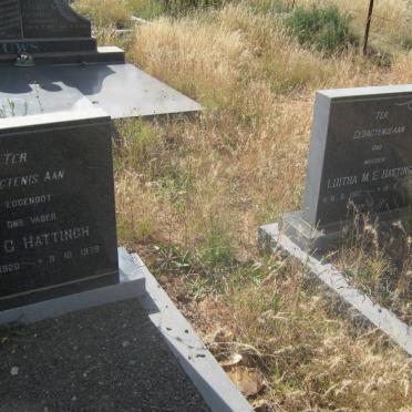 HATTINGH Gert C. 1920-1979 &amp; Luitha M.E. 1927-1957