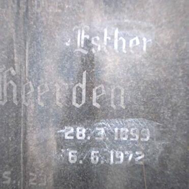 HEERDEN  Esther, van 1899-1972