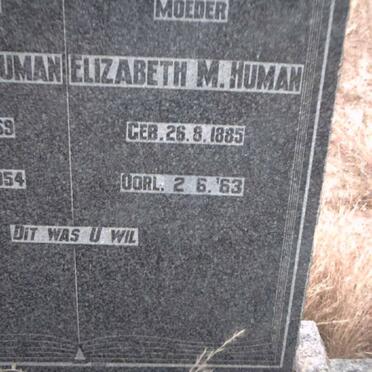 HUMAN Elizabeth M. 1885-1963