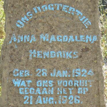 HENDRIKS Anna Magdalena 1924-1926