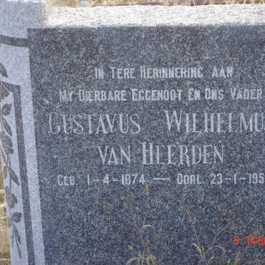 HEERDEN Gustavus Wilhelmus, van 1874-1951