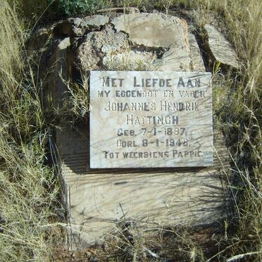 HATTINGH Johannes Hendrik 1897-1948
