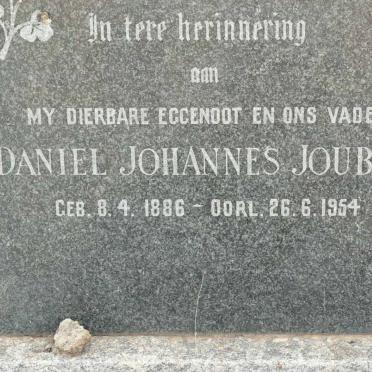 JOUBERT Daniel Johannes 1886-1954