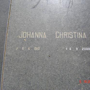 JOUBERT Johanna Christina 1910-2000