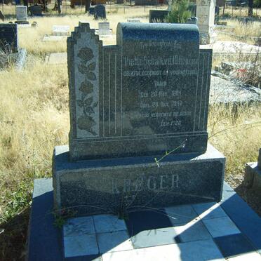 KRÜGER Pieter Schalk v.d. M. 1884-1947