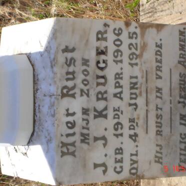 KRUGER J.J. 1906-1925