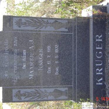 KRÜGER Maartje A.J. 1891-1972