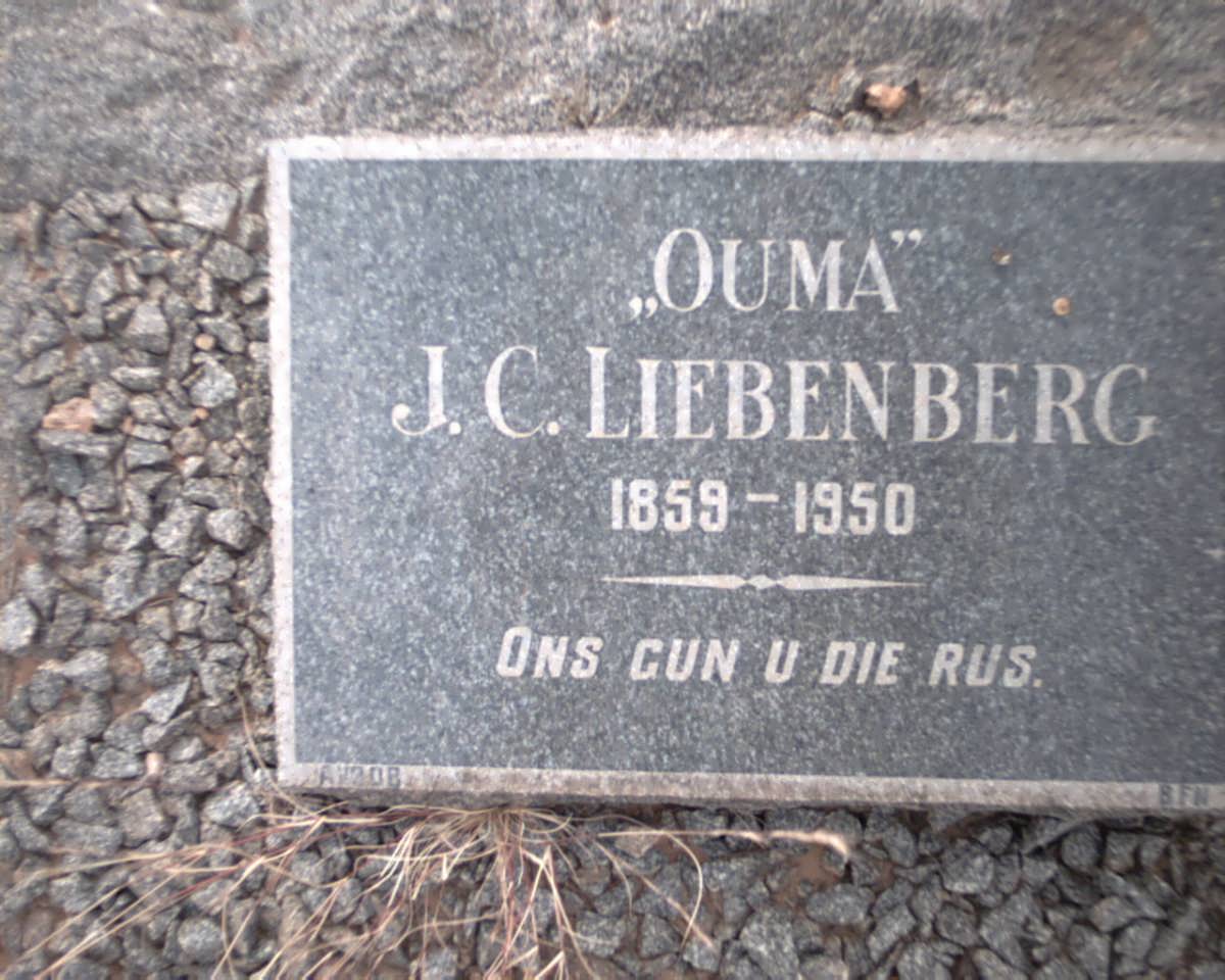 LIEBENBERG J.C. 1859-1950