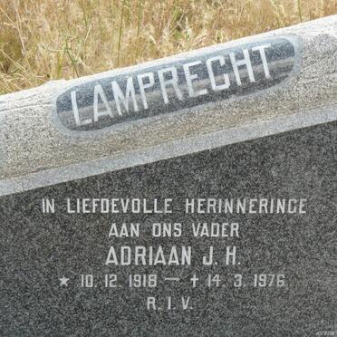 LAMPRECHT Adriaan J.H. 1918-1976