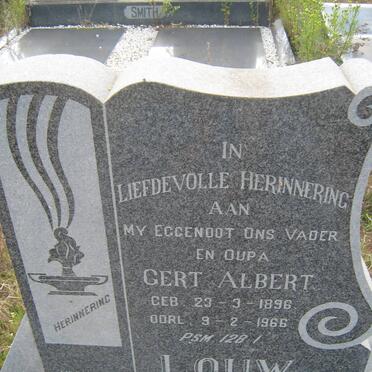 LOUW Gert Albert 1896-1966
