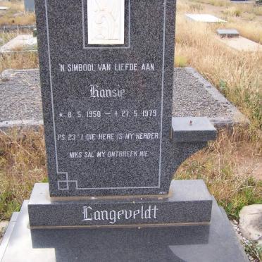 LANGEVELDT Hansie 1950-1979