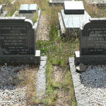 MERWE Gert Schalk, van der 1891-1963 &amp; Anna Magrietha Aletta BASSON 1893-1984