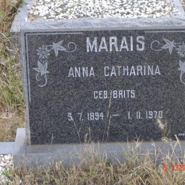 MARAIS Anna Catharina nee BRITS 1894-1970