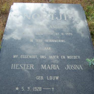 NORTJE Pieter Andries 1926-1995 &amp; Hester Maria Josina LOUW 1928-