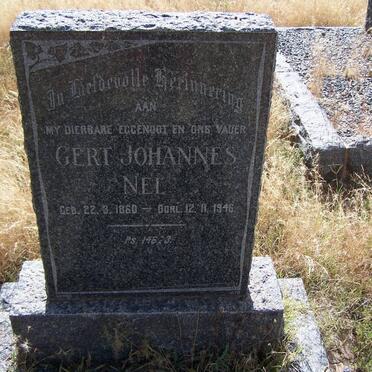 NEL Gert Johannes 1860-1946