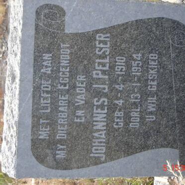 PELSER Johannes J. 1910-1954
