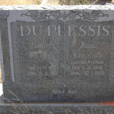 PLESSIS Casper Jacobus, du 1891-1961 &amp; Anna Elizabeth du PLESSIS 1896-1986