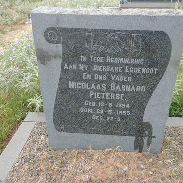 PIETERSE Nicolaas Barnard 1894-1955