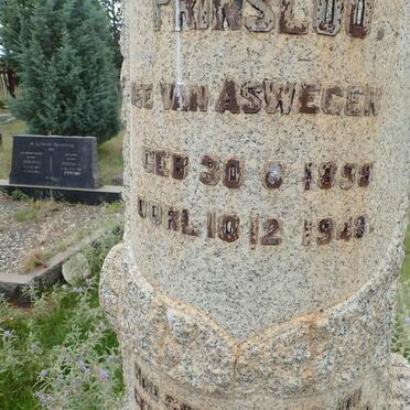 PRINSLOO Hester Jacoba nee VAN ASWEGEN 1898-1949