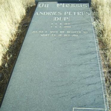 PLESSIS Andries Petrus, du 1931-1989
