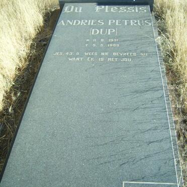 PLESSIS Andries Petrus, du 1931-1989
