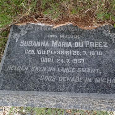 PREEZ Susanna Maria, du nee DU PLESSIS 1870-1957
