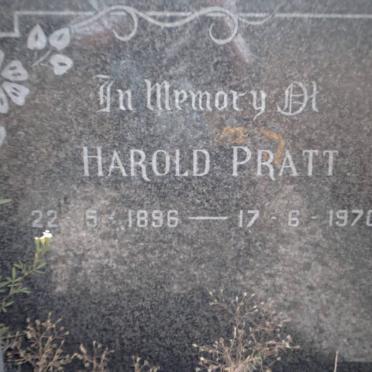 PRATT Harold 1896-1970