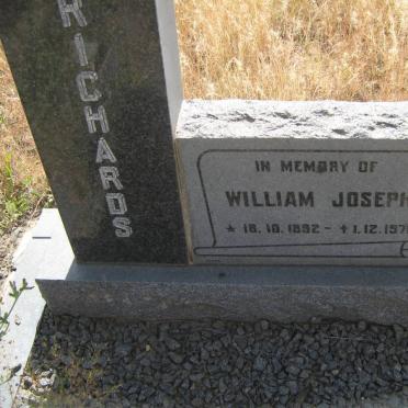 RICHARDS William Joseph 1892-1971 &amp; Jacoba Elizabeth -1936 