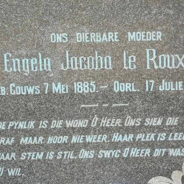 ROUX Engela Jacoba , le nee GOUWS 1885-1948