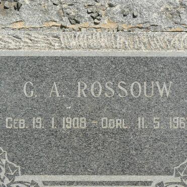 ROSSOUW G.A. 1908-1967