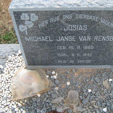 RENSBURG Josias Michael, Janse van 1885-1942