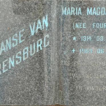 RENSBURG Johannes Hermanus, Janse van 1909-1987 &amp; Maria Magdalena FOURIE 1914-1983