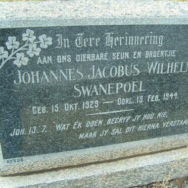 SWANEPOEL Johannes Jacobus Wilhelm 1929-1944