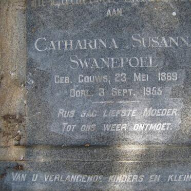 SWANEPOEL Catharina Susanna nee GOUWS 1869-1955