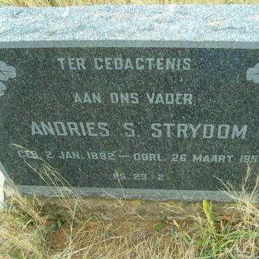 STRYDOM Andries S. 1892-1959
