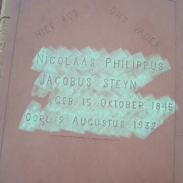 STEYN Nicolaas Philippus Jacobus 1845-1932