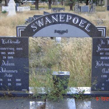 SWANEPOEL Adam Johannes 1908-2000 &amp; Helena Francina Catharina PIETERSE 1913-1995