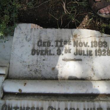 SNYMAN M.H. 1893-1928