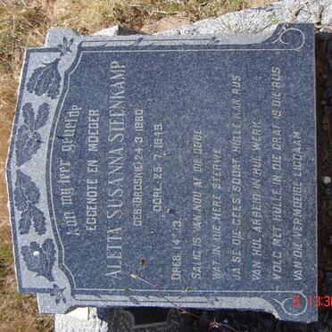 STEENKAMP Aletta Susanna nee DROSKIE 1860-1943