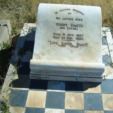 SMITH Violet nee KOTZÉ 1887-1926