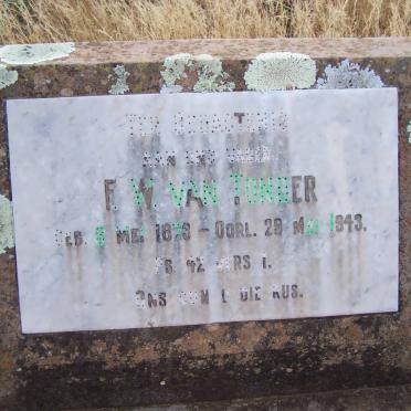 TONDER F.W., van 1873-1943