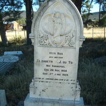 TOIT Elizabeth M.J., du nee SWANEPOEL 1868-1929