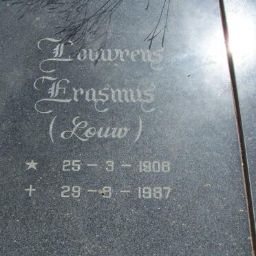 VERSTER Louwrens Erasmus 1908-1987 &amp; Hester Sophia Margaretha du PLESSIS 1920-1991