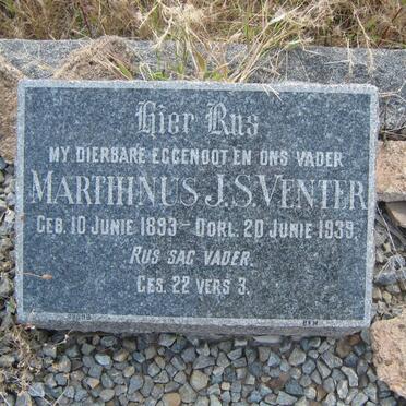 VENTER Marthinus J.S. 1893-1939