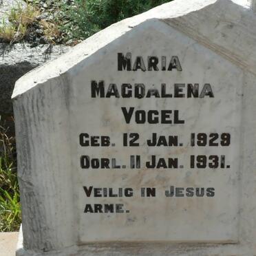 VOGEL Maria Magdalena 1929-1931