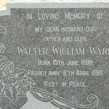 WARD Walter William 1889-1965