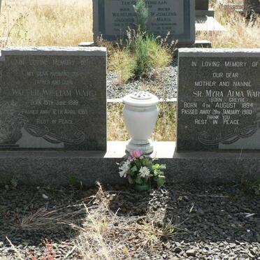 WARD Walter William 1889-1965 &amp; Myra Alma GREYBE 1894-1980