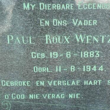 WENTZEL Paul Roux 1883-1944