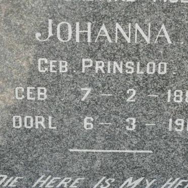 WENTZEL Paul Roux 1883-1944 &amp; Johanna PRINSLOO 1888-1967